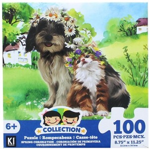 KI Puzzles Dog and Cat 100 Piece Juvenile Collection Jigsaw Puzzle - 1 of 1