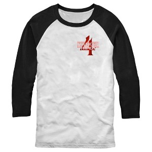 Men's Stranger Things Episode List Logo Baseball Tee - 1 of 3