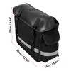 Unique Bargains Waterproof Nylon Cycling Luggage Motorcycle Saddlebag Side Tool Bags Black 1Pair - 3 of 4
