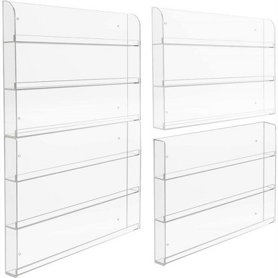 Clear Acrylic 6-Tier Nail Polish Wall Rack Display