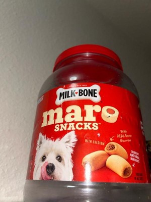 Milk bone Marosnacks With Real Bone Marrow Canister Dog Treats 40oz Target