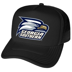 Official Georgia Southern University Primary Logo Foam Snapback Trucker Hat for Men and Women Black One Size - 1 of 4
