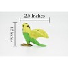 Collectible Wildlife Gifts | Parakeet, Budgerigar, Plastic Bird Design, Hand Painted, Toy,    Model,  Gift, 2 1/2 Inches. CWG237 B306 - 2 of 4