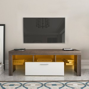NicBex TV Stand Fashion Entertainment Center with LED Light Belt Modern Media Consolefor Living Room, Bedroom - 1 of 4