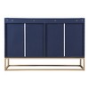 YOOCOZZ Particle Board Modern Elegant Buffet Cabinet with gold metal legs and Large Storage Space - 3 of 4