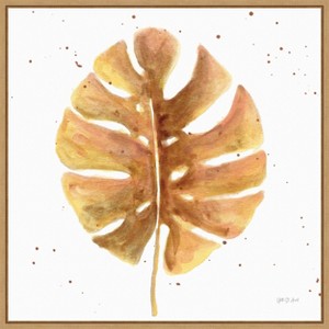 Amanti Art Golden Palm II by Yvette St. Amant Framed Canvas Wall Art - 1 of 4
