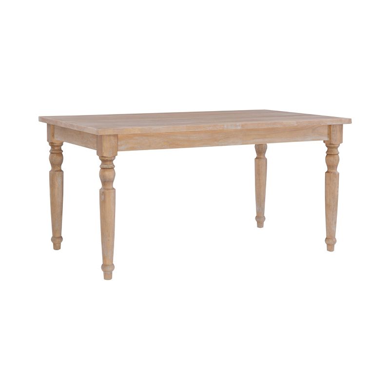 Brighton Traditional Light Natural Dining Table Brown - Linon, 1 of 9