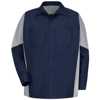 Men's Short Sleeve Two-Tone Work Shirt, Red Kap®