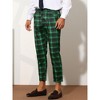 Lars Amadeus Men's Plaid Ankle Length Business Trousers - 2 of 4