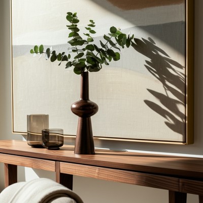 Modern Metal Vase - Aluminum Decorative Flower Holder - Sleek Home & Office Decor for Living Room, Bedroom & Table Centerpiece
