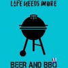 Men's Design By Humans July 4th Life Needs More BBQ By TeeShirtMadness T-Shirt - 2 of 2