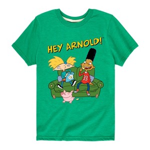 Boys' - Hey Arnold! - Arnold, Gerald and Abner Short Sleeve Graphic T-Shirt - 1 of 4