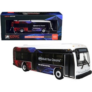 BYD K8M Electric Transit Bus "Build Your Dreams" Corporate Livery Limited Edition 1/87 (HO) Diecast Model by Iconic Replicas - 1 of 3