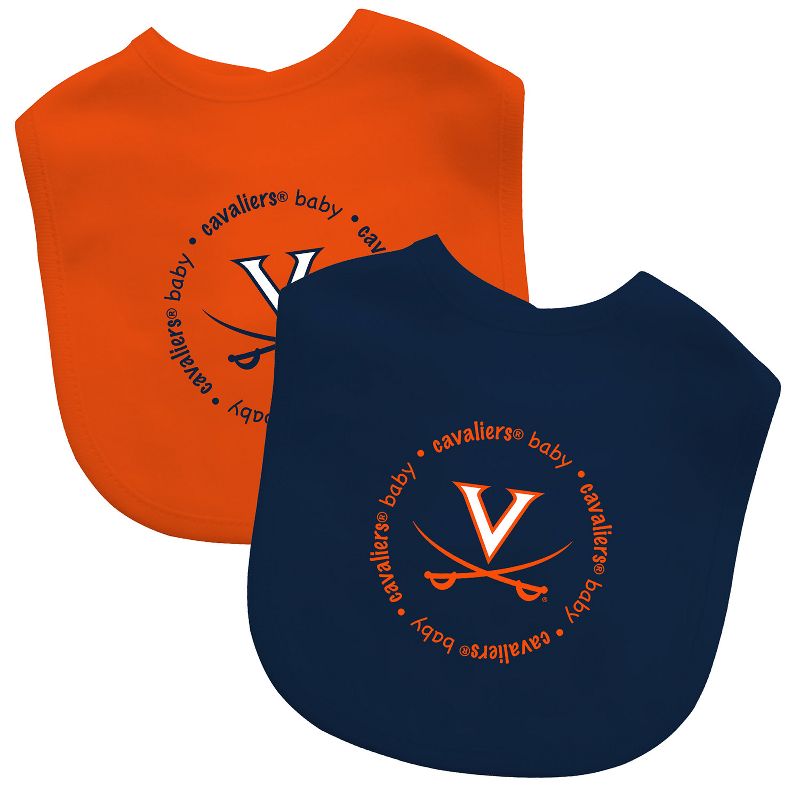 BabyFanatic Officially Licensed Unisex Baby Bibs 2 Pack - NCAA Virginia Cavaliers, 2 of 5