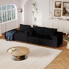 VASIP 108" L-Shaped Modular Cloud Sofa,Corduroy Upholstery with Chaise Lounge,for Living Room,Beige - 4 of 4