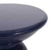 CAVINAS Set of 2 Outdoor Side Tables,Modern Flared Iron Patio End Tables with Powder Coating (15" and 12" W) for Patio,Garden,Poolside - 4 of 4