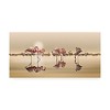 Trademark Fine Art -Nasser Osman 'Flamingos Reflection' Canvas Art - 2 of 4