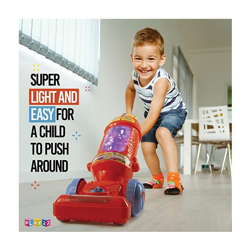 Kids Vacuum Cleaner Toy For Toddler with Lights & Sounds Effects & Ball-Popping Action - Toy Vacuum Cleaner - Play22USA, 3 of 8