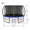 UNISOAR Trampoline Outdoor 14FT with Enclosure and Ladder, Black&Blue Color - 3 of 4
