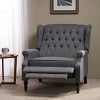 GDFStudio Dunham Contemporary Fabric Upholstered Tufted Oversized Push Back Recliner - 2 of 4