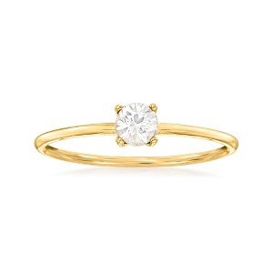 Pure Collection by Ross-Simons 0.20 Carat White Sapphire Ring in 14kt Yellow Gold - 1 of 4