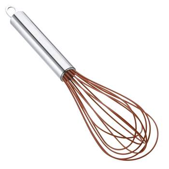 Cuisipro 10 Red Silicone Coated Flat Whisk - Austin, Texas — Faraday's  Kitchen Store