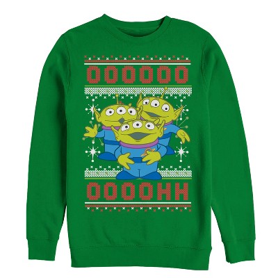 Men s Toy Story Ugly Christmas Alien Sweatshirt Target