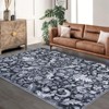 Coolmee Area Rug for Living Room, Washable Rug Low Pile Retro Accent Floral Rug Non-Slip Foldable Carpet for Bedroom, Dining Room - 2 of 4