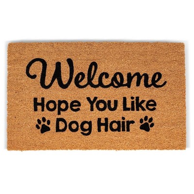 Birdrock Home Dog Hair Coir Front Door & Entry Doormat - 18