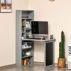 NicBex Home Office Desk 38.5" L Morden Foldable Writing Desk with Open Storage Shelves and Blackboard for Office, Study, Living Room - 2 of 4