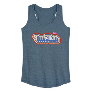 Women's - Barbie - I'm Allen Graphic Racerback Tank - 1 of 4