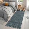 TackView Rug Washable Runner Rugs Modern Stripes Area Rug for Entryway Hallway Bedroom Bedside Non Slip Stain Resistant - 3 of 4