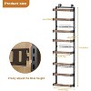 8-Layer Carbon Steel Door Storage Rack Without Punching Bedroom Room Door Multi-Layer Storage Basket Dormitory Door Back Rack - 2 of 4