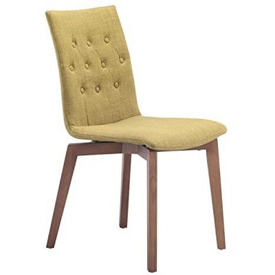 Zuo Orebro Dining Chair (Set of 2) Pea Green