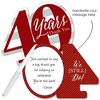 Big Dot of Happiness We Still Do - 40th Wedding Anniversary - Shaped Thank You Cards - Anniversary Party Thank You Cards with Envelopes - Set of 12 - 2 of 4