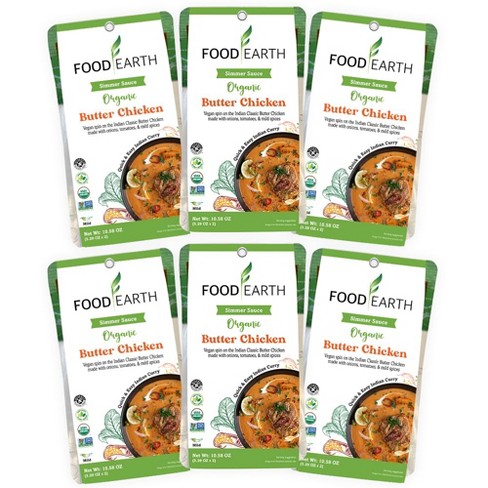 Food Earth Simmer Sauce Butter Chicken - Case of 6 - 2 pouches/10.58 oz - image 1 of 1