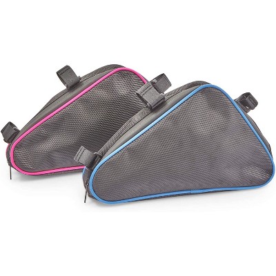 Okuna Outpost 2 Pack Bike Saddle Bags, Waterproof Bicycle Bags for Bicycle Rear Rack (11.3 x 6.5 in)