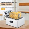 COZONY 3600W Commercial Deep Fryer, Stainless Steel Double Basket Countertop Frying Machine with Temperature Control - 3 of 4