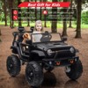 Jojoka 2 Seats 24V Kids Ride on Truck w/ Remote Control, 4 Motors,20" Seat Width, LED Light,Music,High/Low Speeds,Shovel, USB - 2 of 4