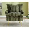Ridstar Single Chair For Living Room & Bedroom-Green - 3 of 4