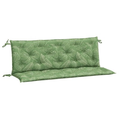 vidaXL Outdoor Garden Bench Cushions - Comfortable, Weather-Resistant Polyester Fabric, Attractive Leaf Pattern