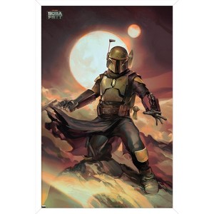 Trends International Star Wars: The Book of Boba Fett - Boba on Tatooine Framed Wall Poster Prints - 1 of 4