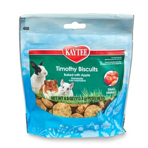 Kaytee Baked Apple Flavored Timothy Hay Rat, Guinea Pig, Hedgehog, Rabbit, Chinchilla, Hamster, Gerbil, Ferret and Mouse Pet Treats - 0.25lbs - 1 of 3