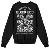 Warhammer 40000 Blood For The Blood God Adult Black Crew Neck Long Sleeve Sweatshirt - 3 of 4
