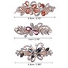 Unique Bargains 3 Pcs Hair Clips Hair Accessories for Women Hair Barrettes Sparkly Rhinestones Hairpin Multicolor - 4 of 4