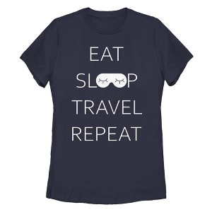 Women's Lost Gods Eat Sleep Travel T-Shirt - 1 of 4