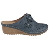 GC Shoes Krista Perforated Flower Slide Wedge Mule - 2 of 4