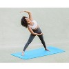 PowrX 1/2'' Thick Yoga Mat with Carrying Strap and Bag - Blue - 3 of 4