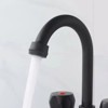LunaLulink 2 Handle Bathroom Matte Stainless Steel Center Mount Bathroom Faucet for Laundry Room Vanity - 2 of 4