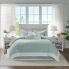 SEVOBAL Bed Pillows Square Pillow in Ivory, Embroidered Conch Shell Decorative Accent Pillow for Bedroom, Multicolored, 15.35"*7.68"*8.66" - 4 of 4